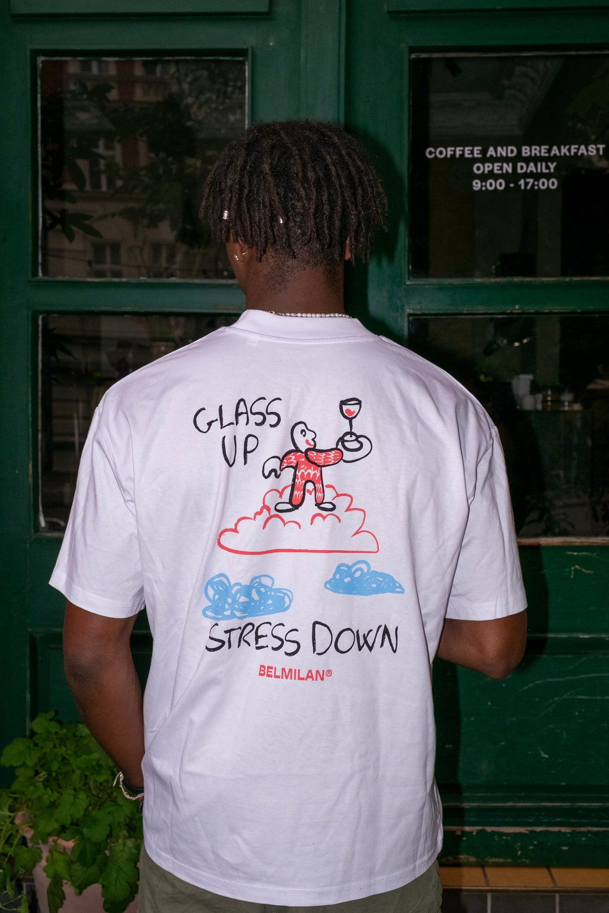 T-Shirt - Glass Up Stress Down