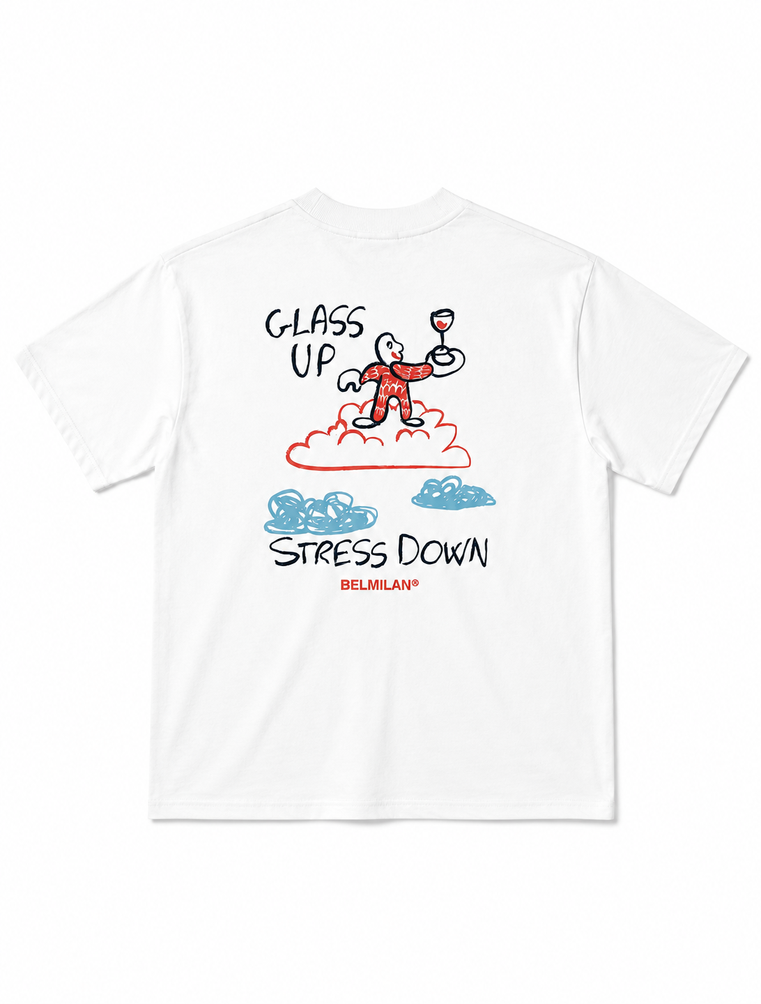 T-Shirt - Glass Up Stress Down