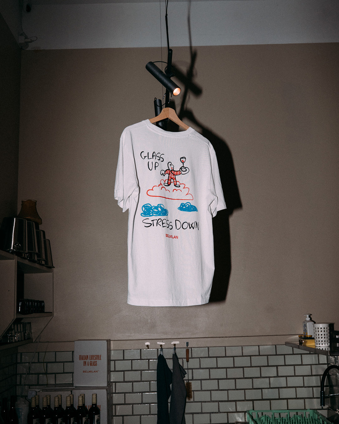 T-Shirt - Glass Up Stress Down