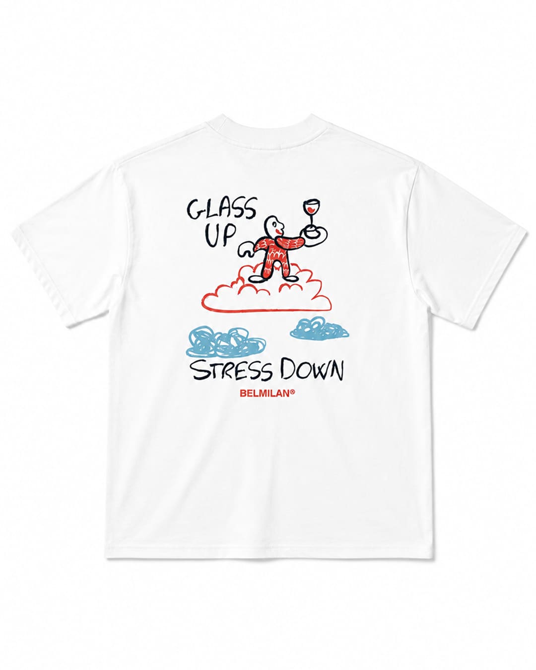 T-Shirt - Glass Up Stress Down